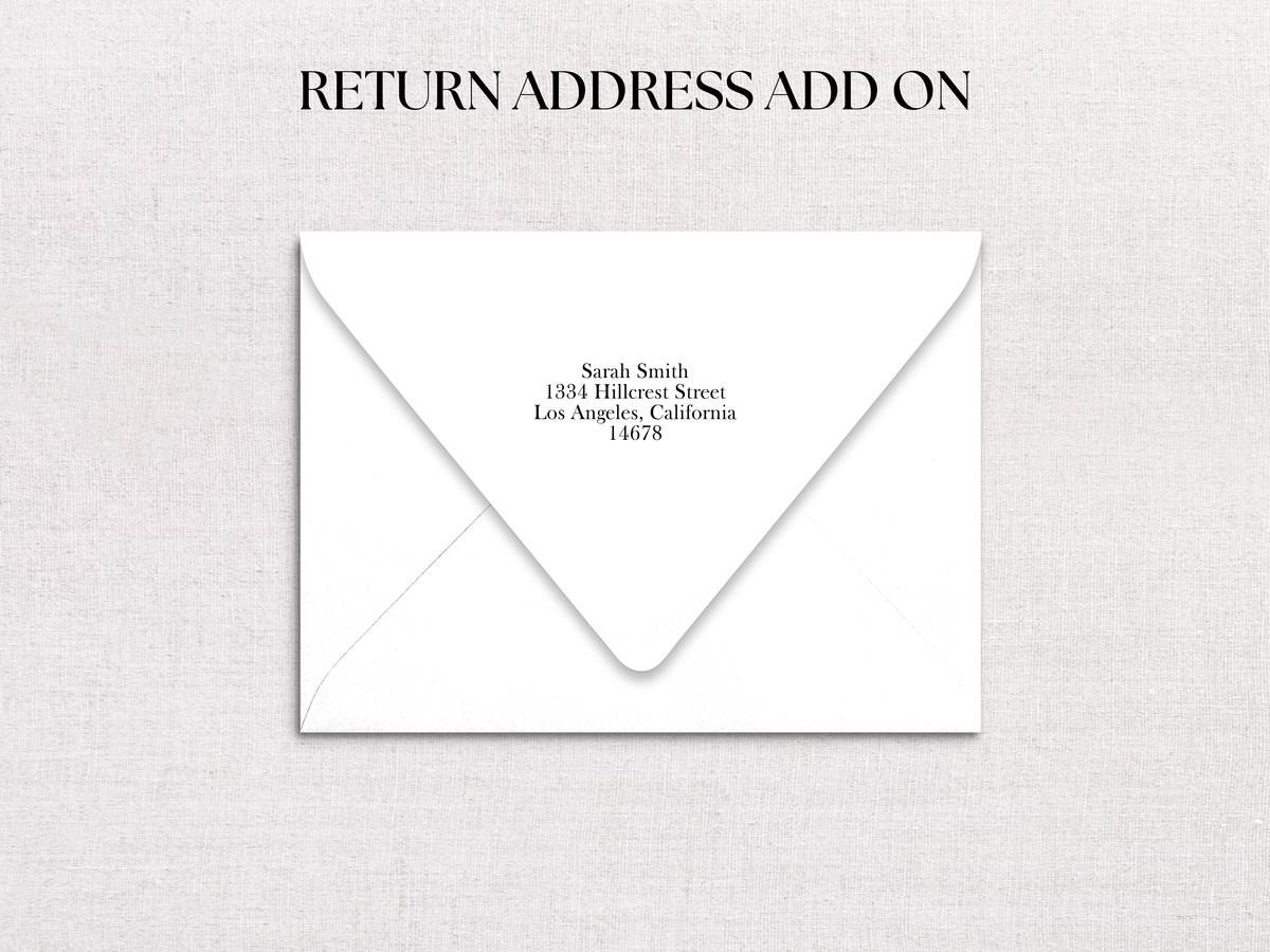 Reverse Scallop Personalized Stationery