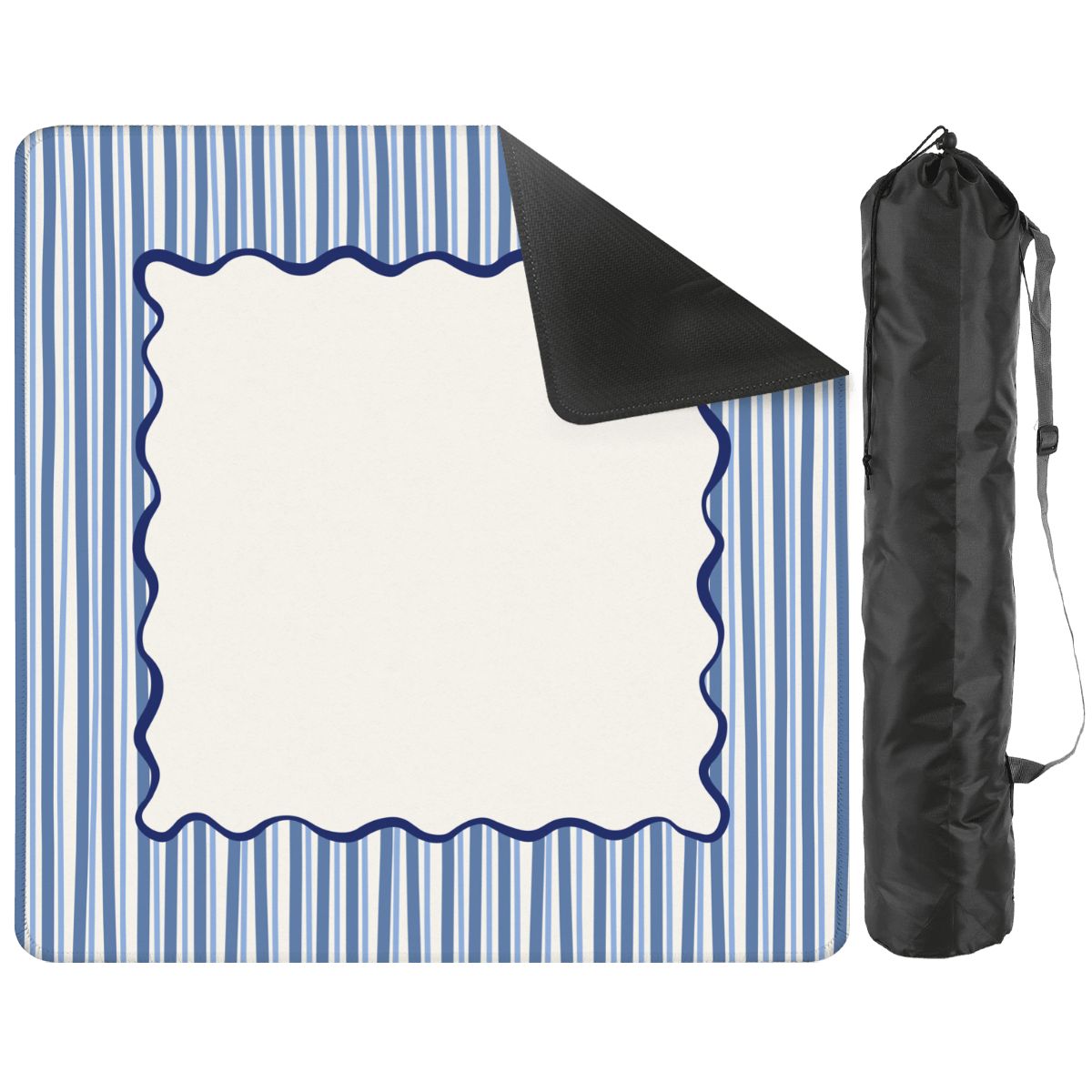 Blue Stripe Mahjong Mat
