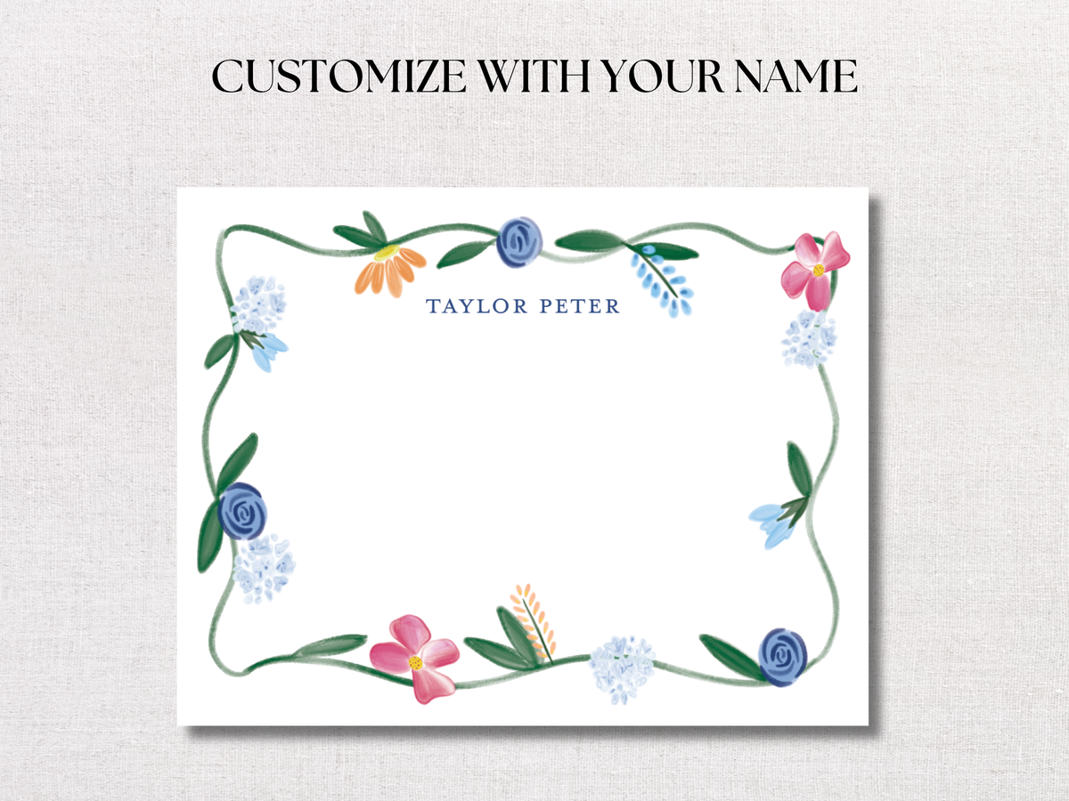 Wildflower Personalized Stationery
