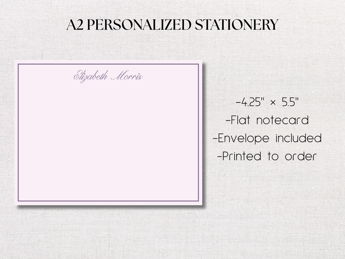 Marigold & Lilac Personalized Stationery
