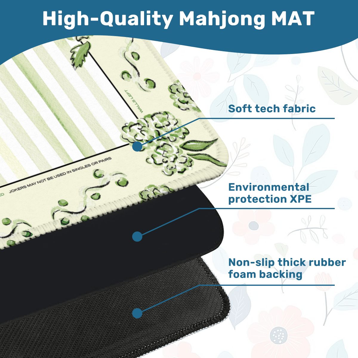 Hydrangea Mahjong Mat