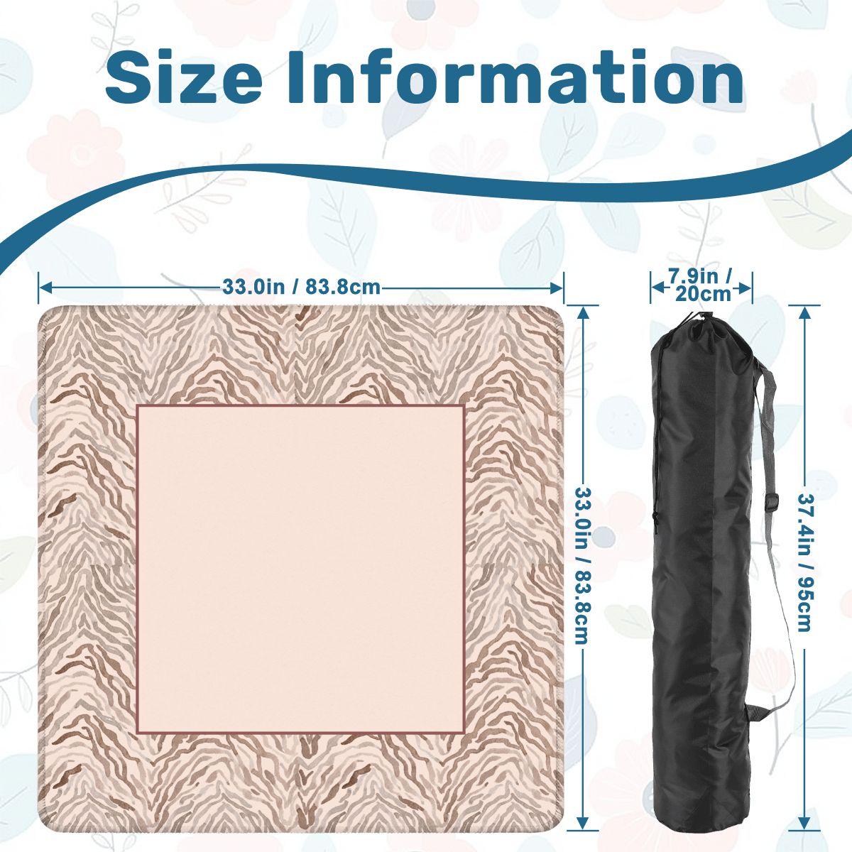 Zebra Mahjong Mat