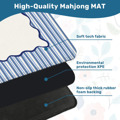 Blue Stripe Mahjong Mat