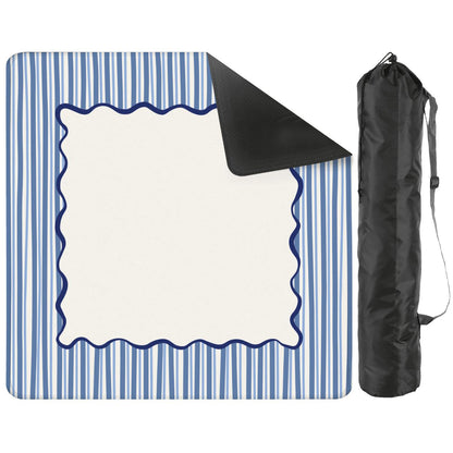 Blue Stripe Mahjong Mat