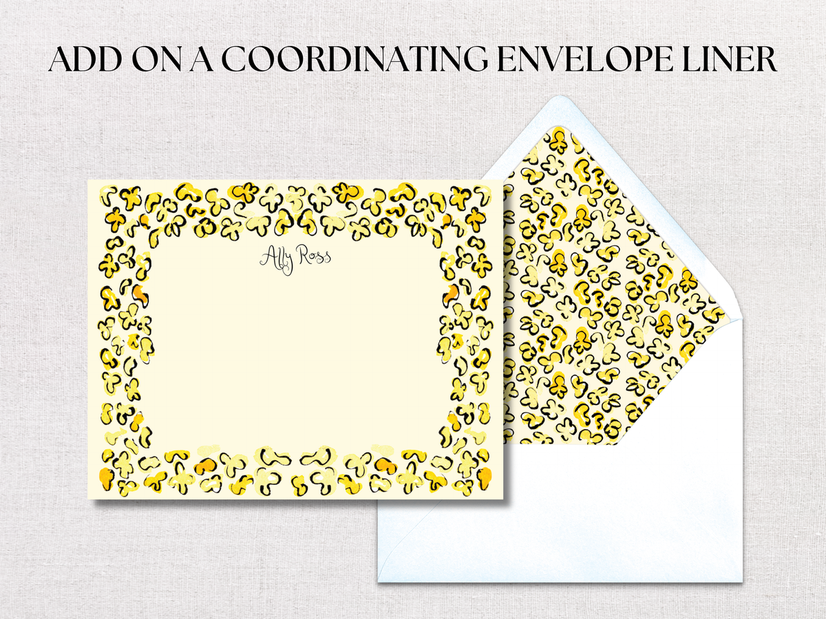 Yellow Buds Personalized Stationery
