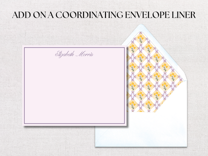 Marigold & Lilac Personalized Stationery