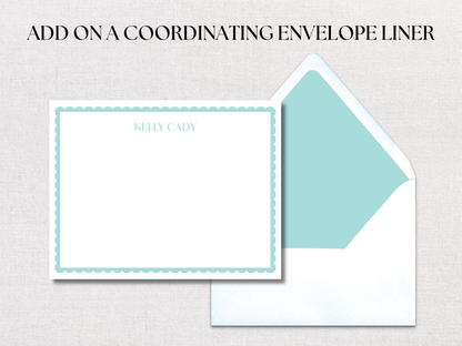 Scallop Personalized Stationery