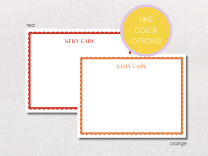 Scallop Personalized Stationery