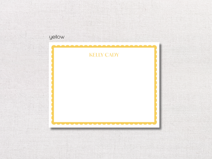 Scallop Personalized Stationery