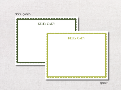 Scallop Personalized Stationery
