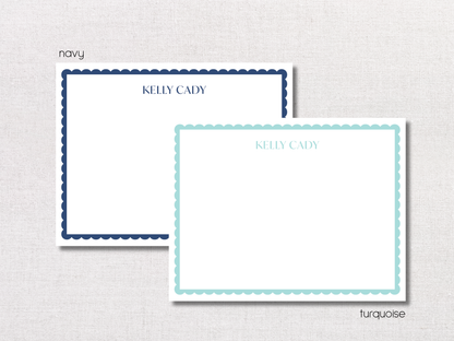 Scallop Personalized Stationery