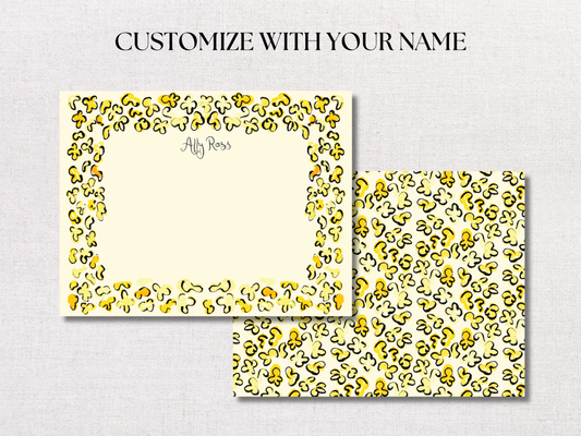 Yellow Buds Personalized Stationery
