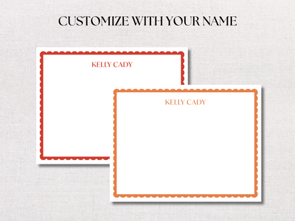 Scallop Personalized Stationery