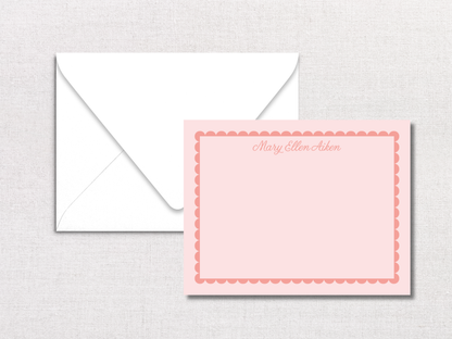 Pink Floral Personalized Stationery