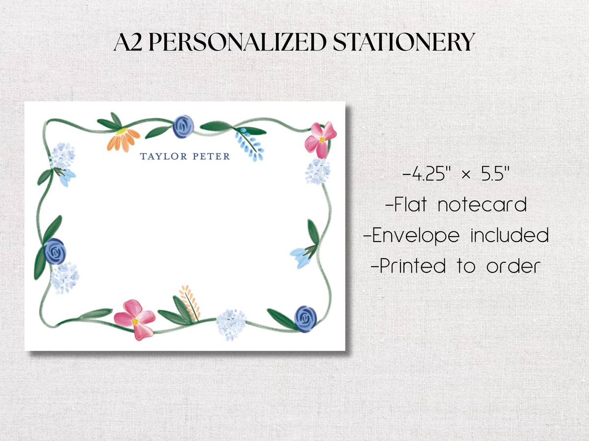 Wildflower Personalized Stationery