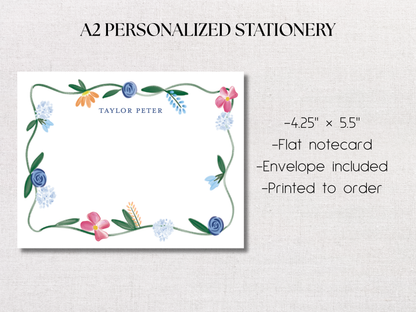 Wildflower Personalized Stationery