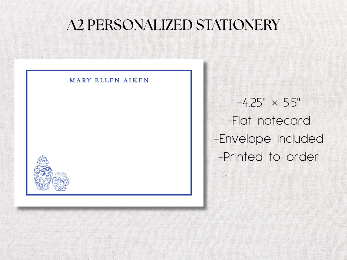 Ginger Jars Personalized Stationery