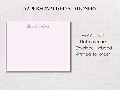 Marigold & Lilac Personalized Stationery