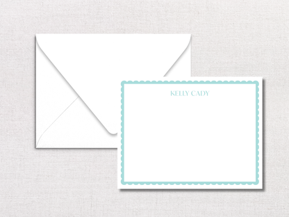 Scallop Personalized Stationery
