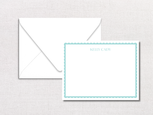 Scallop Personalized Stationery
