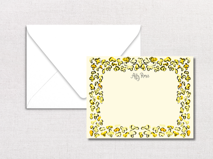 Yellow Buds Personalized Stationery