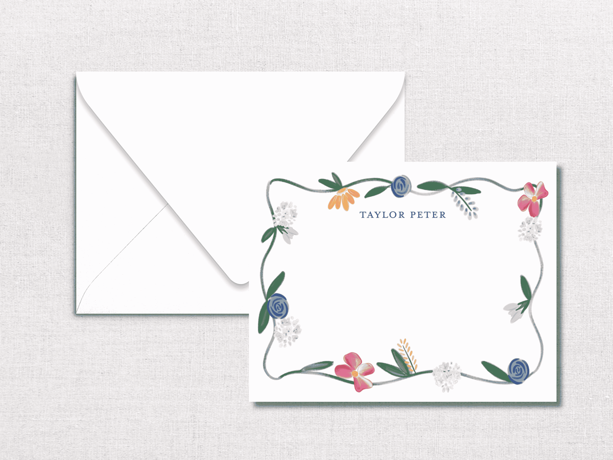 Wildflower Personalized Stationery