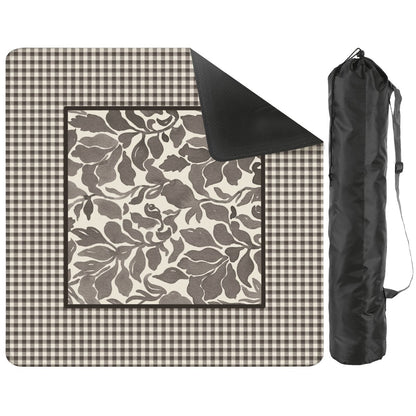 Gingham Floral Mahjong Mat