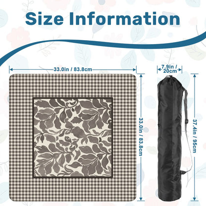 Gingham Floral Mahjong Mat